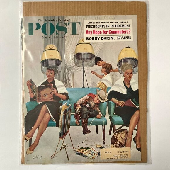 The Saturday Evening Post Magazine COVER May 6 1961 Kurt Ard - Picture 1 of 4